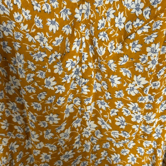 Urban Outfitters kimchi mustard floral print spaghetti strap dress size 4 - Picture 4 of 5